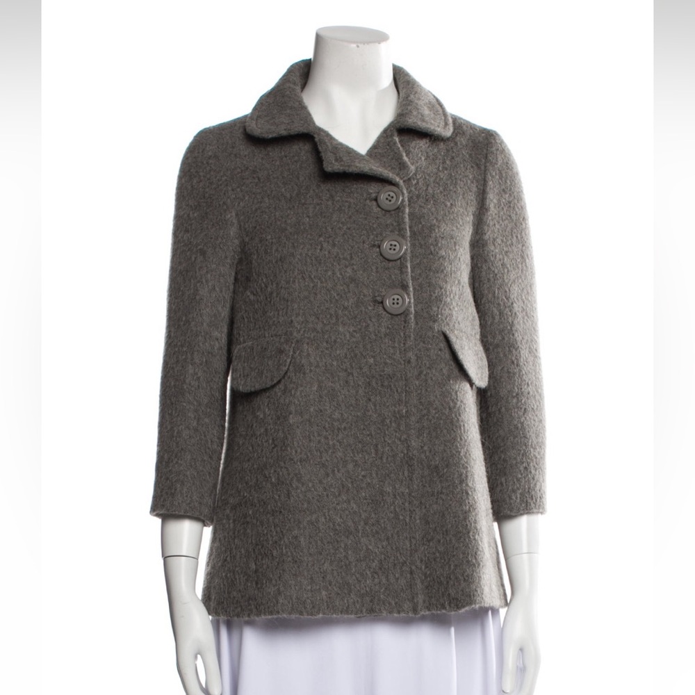 See by Chloe 60s style wool grey crop jacket